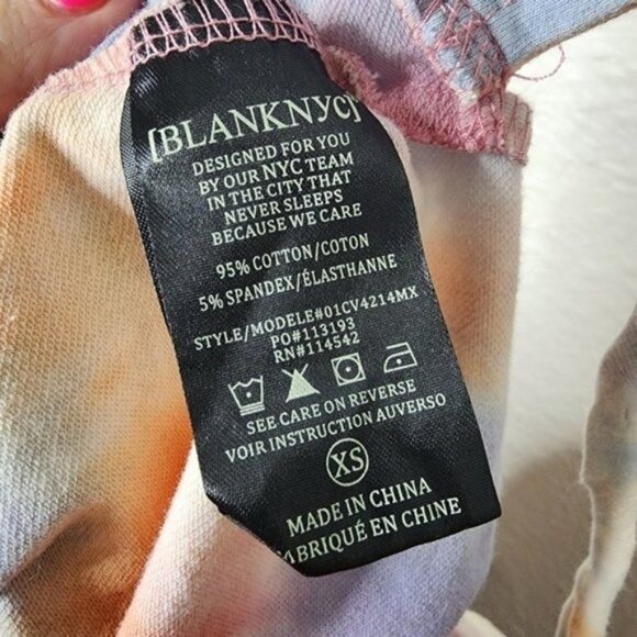 BlankNYC Tie Dye Crop Hoodie in Sweet Spot Women's Size XS Pastel - Picture 7 of 9